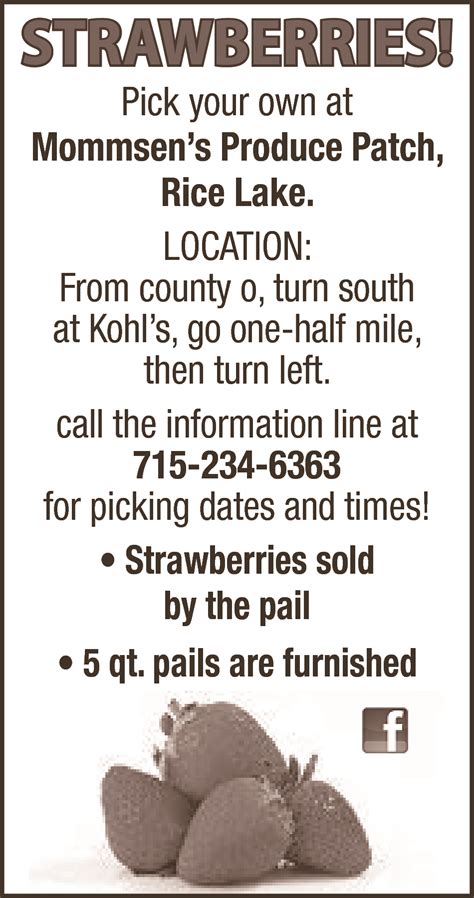 Mommsen's strawberry patch  Call